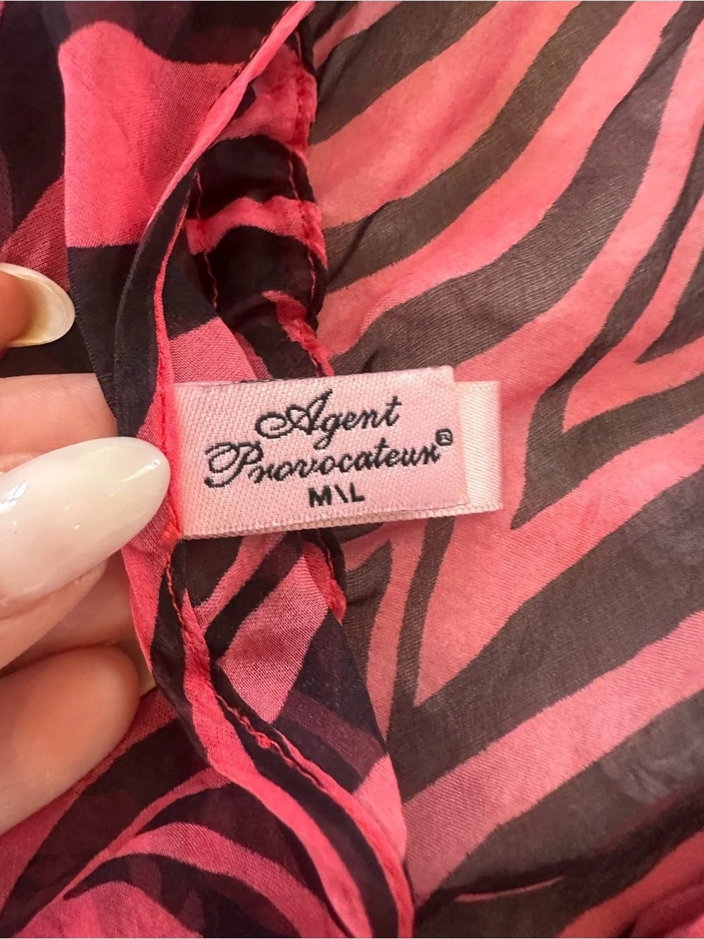 AGENT PROVOCATEUR Silk Tori Cover Up Lingerie